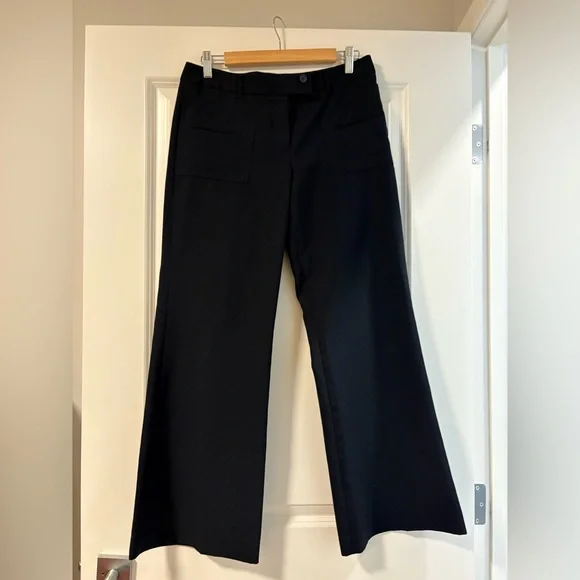 SOLD Suzy Shier Elegant Black Women's Pants Wide Leg in size 7/8 - Picture 1 of 6